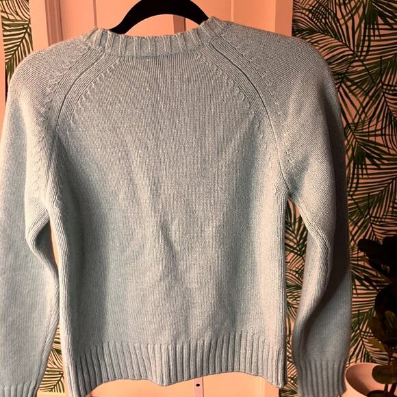 A.P.C. Turquoise Stirling 100% Wool Crewneck Sweater Sz XS MSrP $220 - Picture 6 of 11